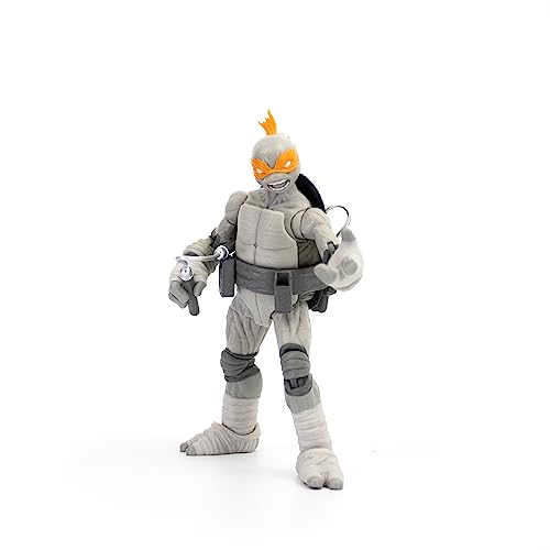 The Loyal Subjects TMNT BST AXN 5-Inch 4-Pack – Black & White Comic-Inspired Figures