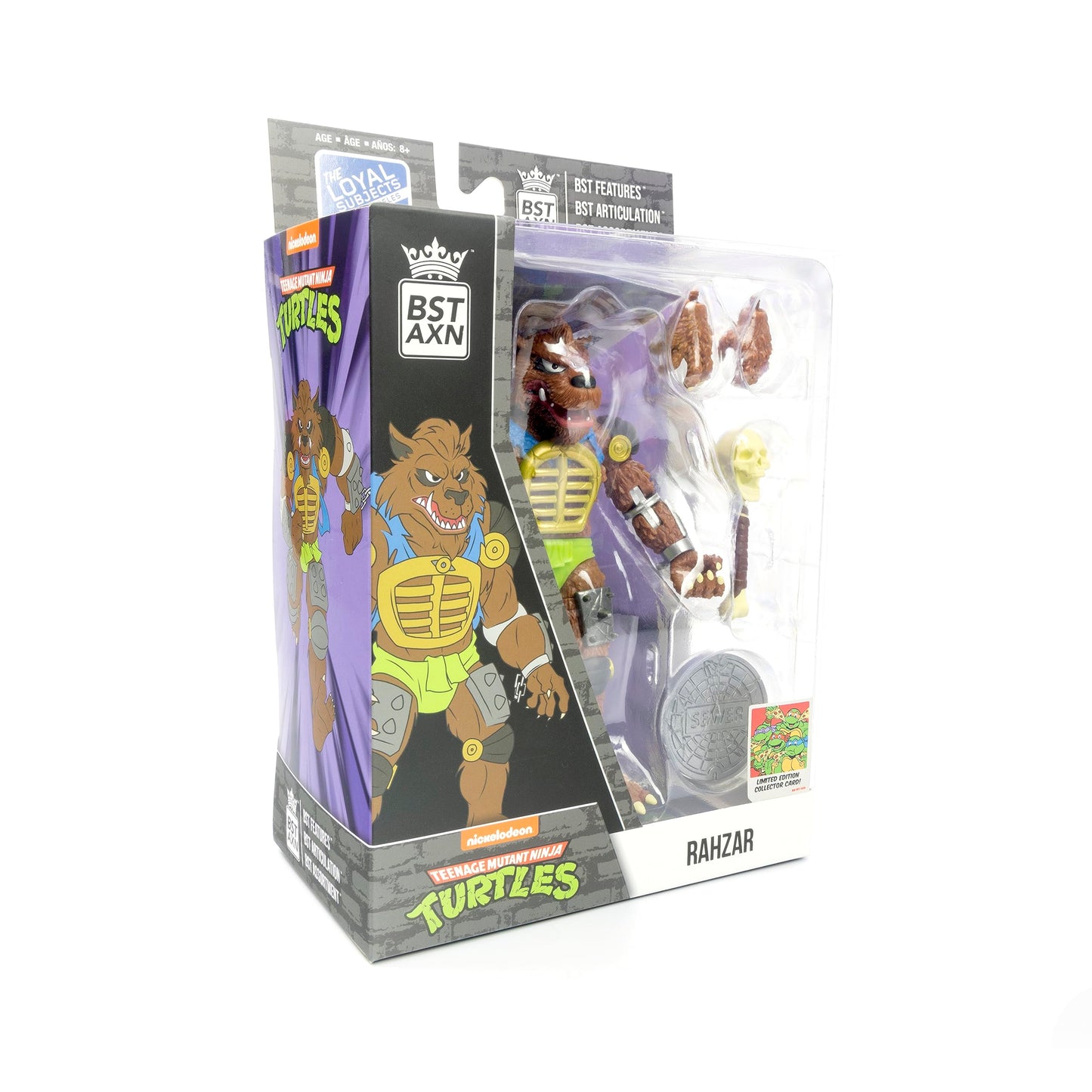 The Loyal Subjects TMNT BST AXN Rahzar 6-Inch Action Figure | Collectible Mutant Wolf