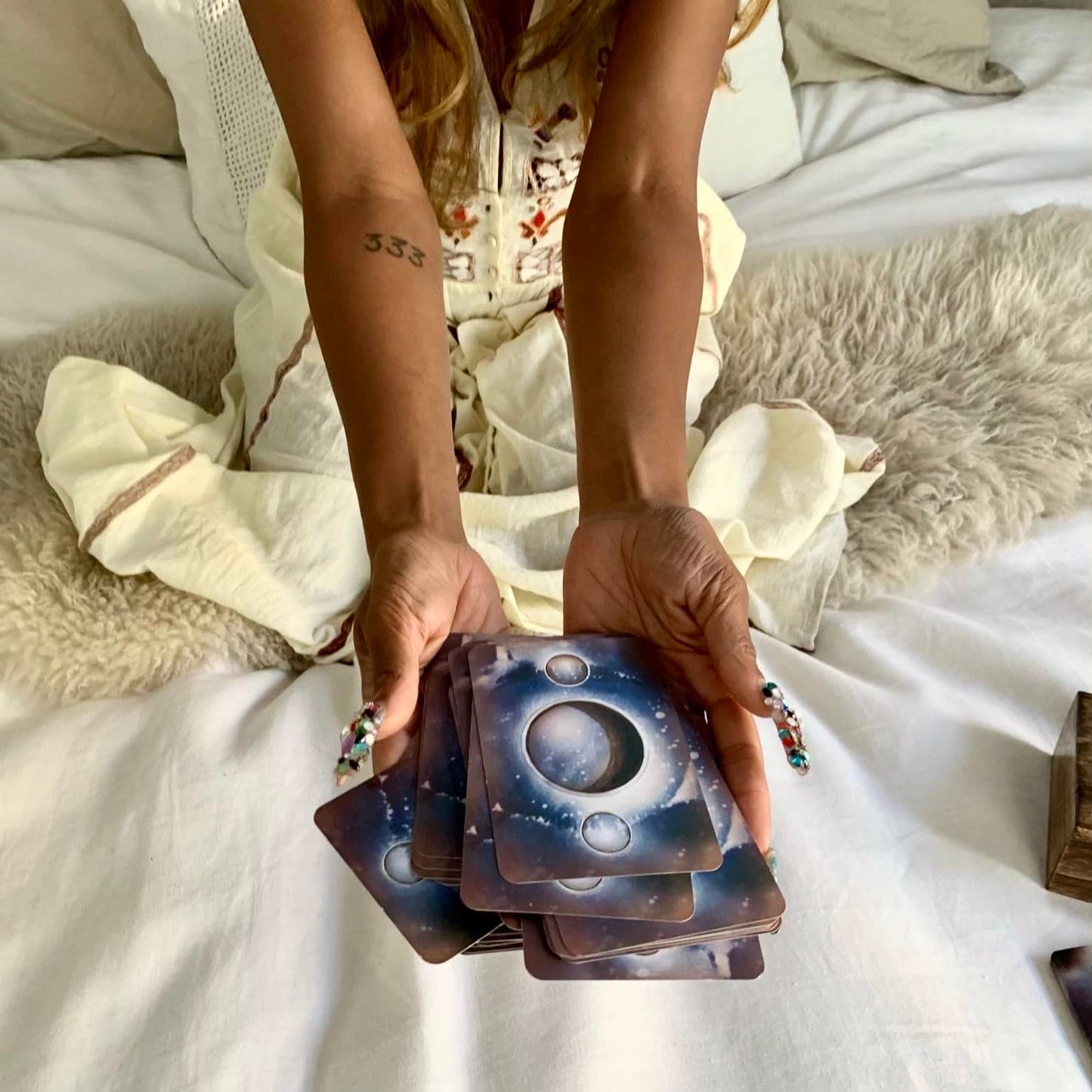 The Moon Deck: Eco-Printed Premium Oracle Set — 44 Cards with Guidebook for Intuition, Self-Love, and Emotional Wellness