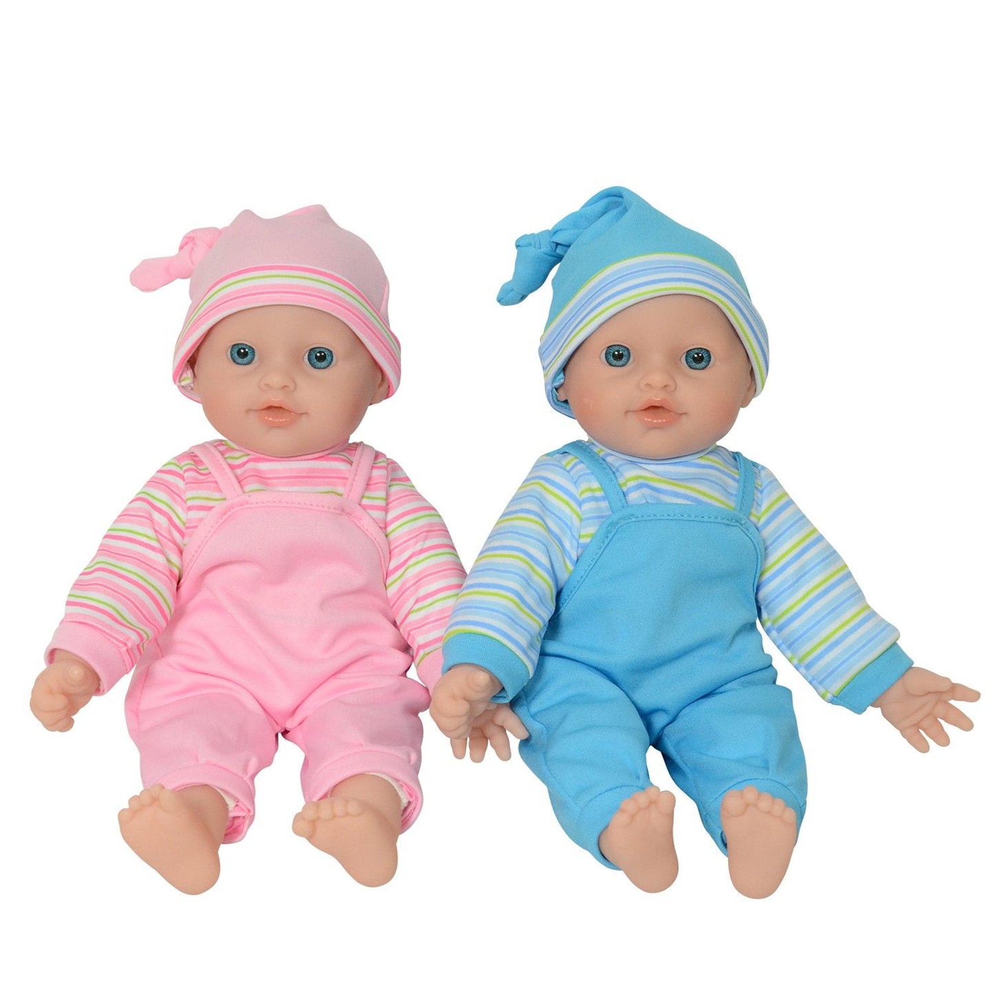 The New York Doll Collection 12-inch Twin Baby Dolls – Soft Body Caucasian Twins