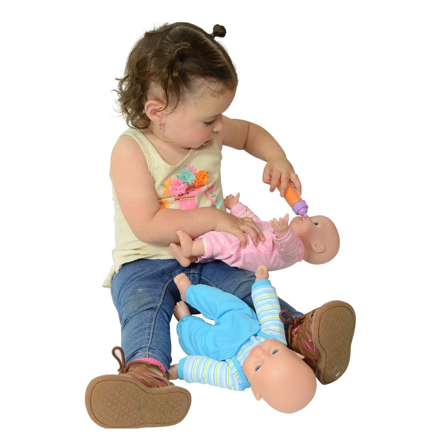The New York Doll Collection 12-inch Twin Baby Dolls – Soft Body Caucasian Twins
