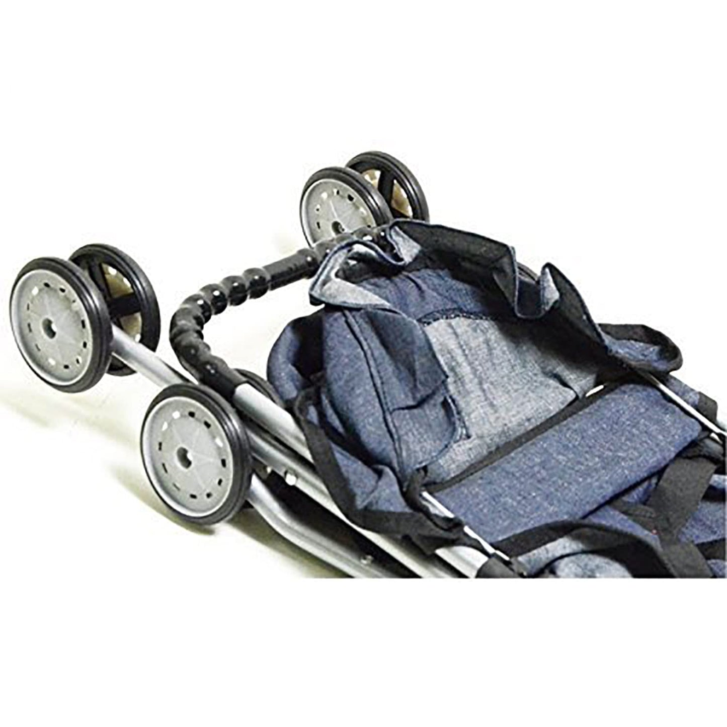 The New York Doll Collection Denim Stroller – My First Doll Stroller for 18-Inch Dolls