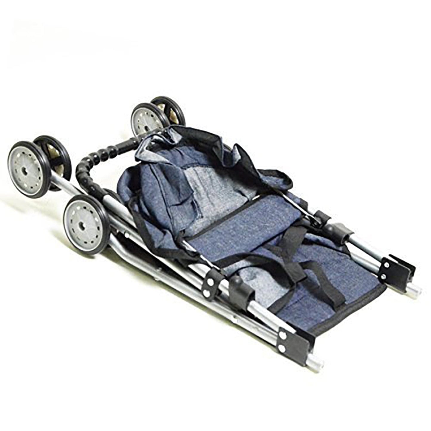 The New York Doll Collection Denim Stroller – My First Doll Stroller for 18-Inch Dolls