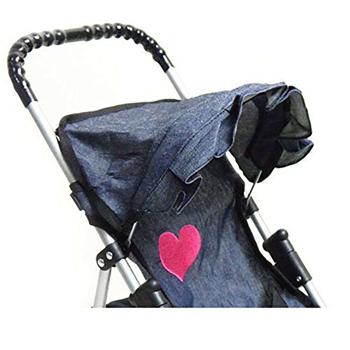 The New York Doll Collection Denim Stroller – My First Doll Stroller for 18-Inch Dolls