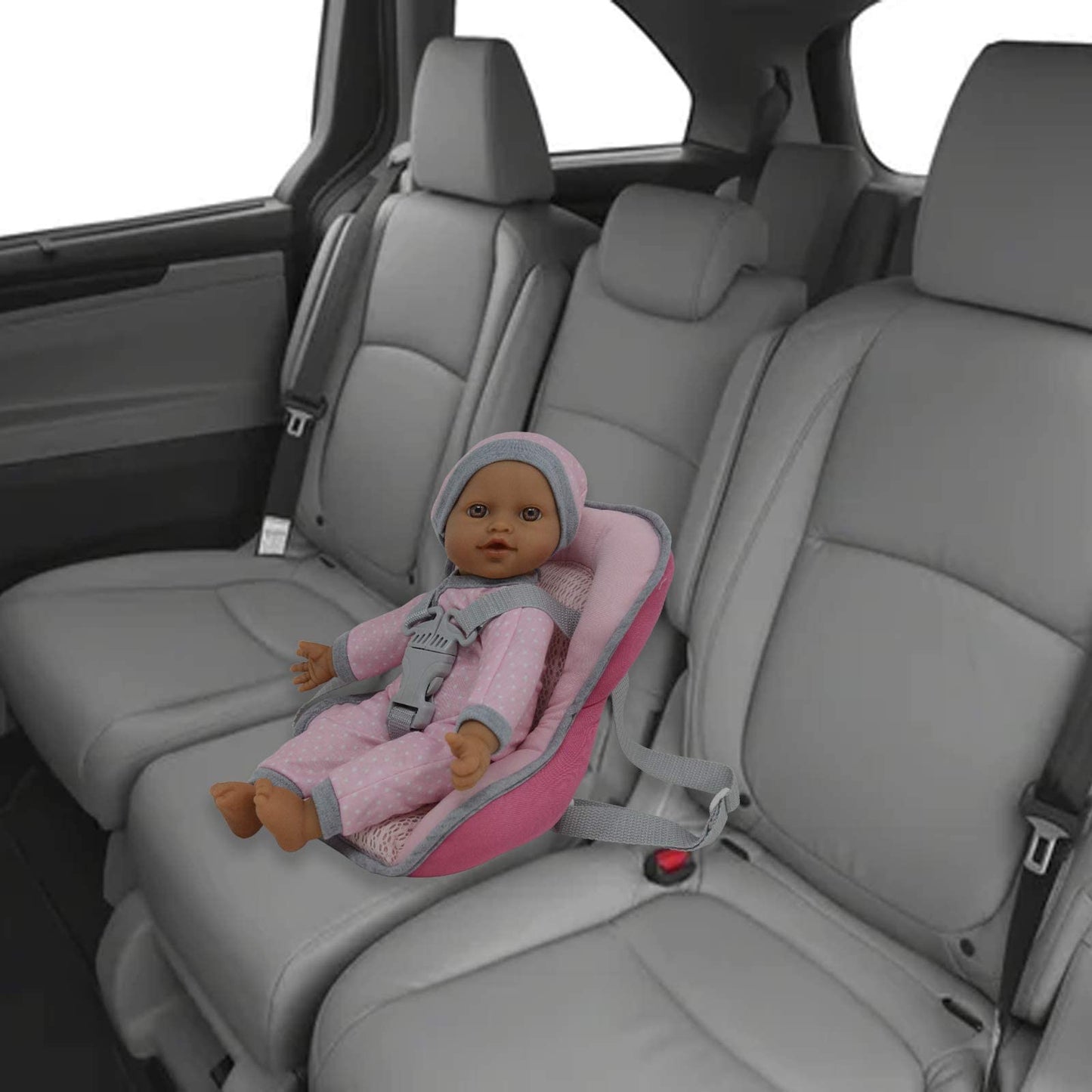 The New York Doll Collection: Baby Doll Carrier Car Seat & 12-Inch Soft Doll Kit
