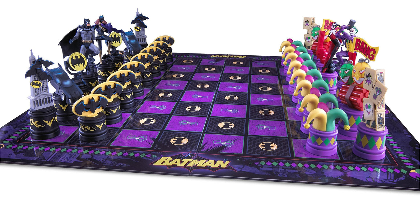 The Noble Collection Batman Chess Set: The Dark Knight vs The Joker | Officially Licensed