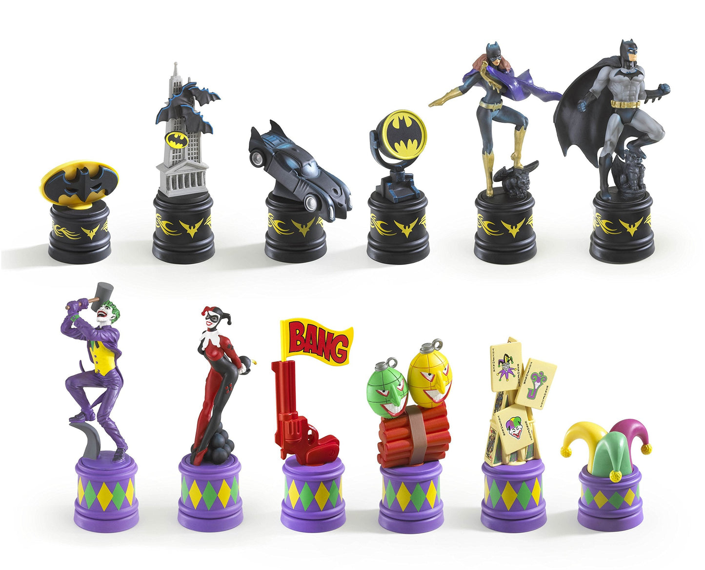 The Noble Collection Batman Chess Set: The Dark Knight vs The Joker | Officially Licensed