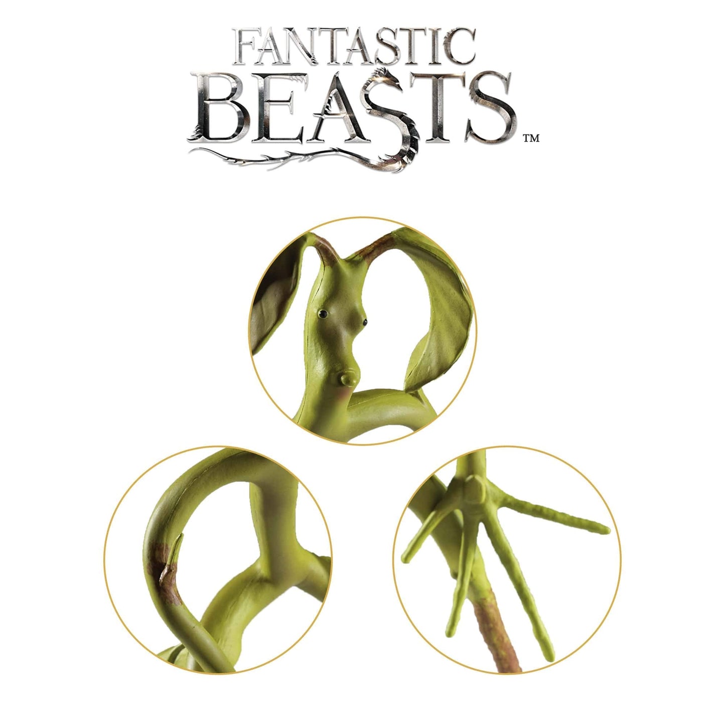 The Noble Collection Bendable Bowtruckle Pickett – Poseable 7-Inch Figure