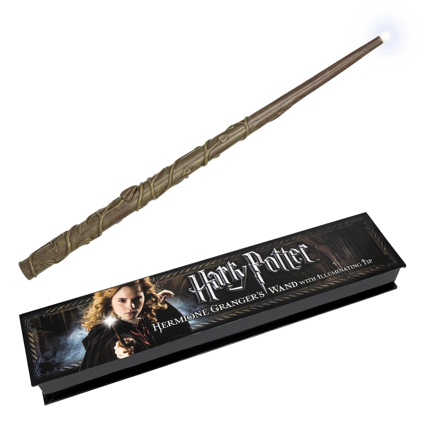 The Noble Collection Hermione Granger's Illuminating Wand - Officially Authorized Light-Up Prop