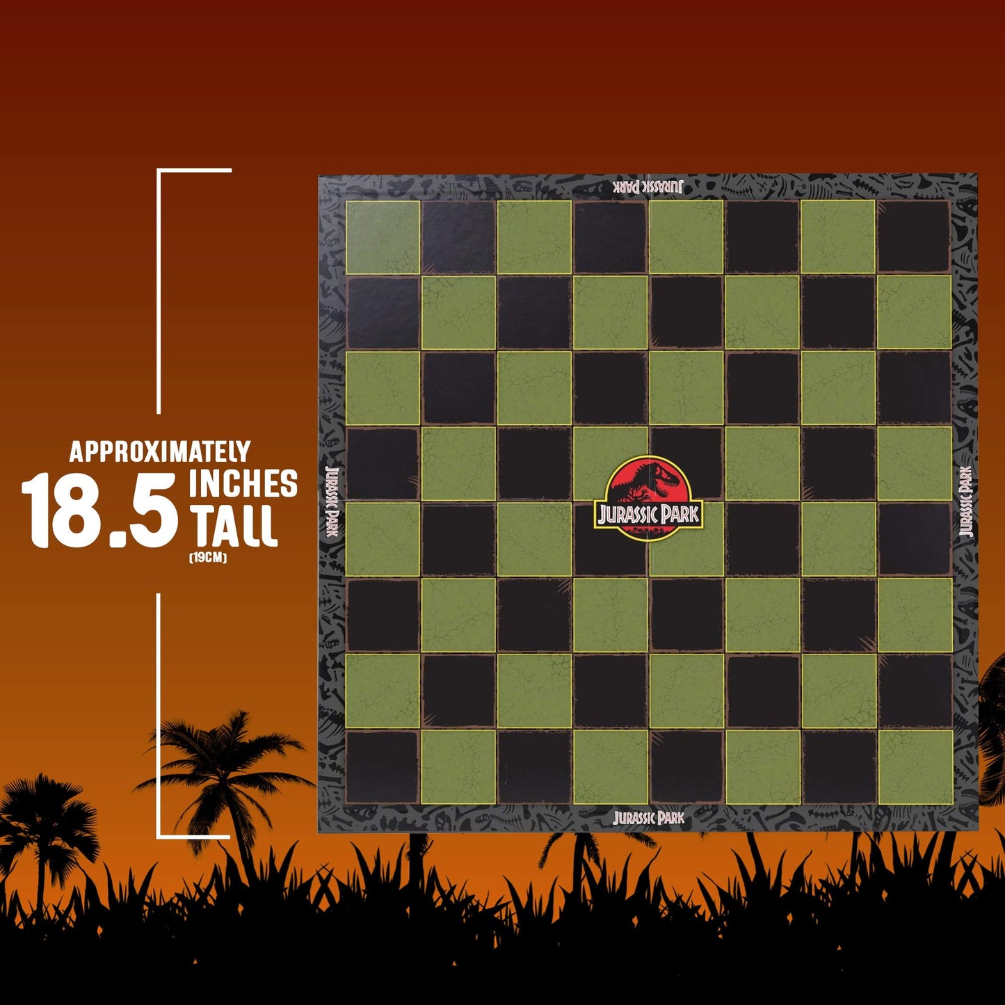 The Noble Collection Jurassic Park Chess Set – Officially Licensed Dinosaurs on a Stone-Texture Board