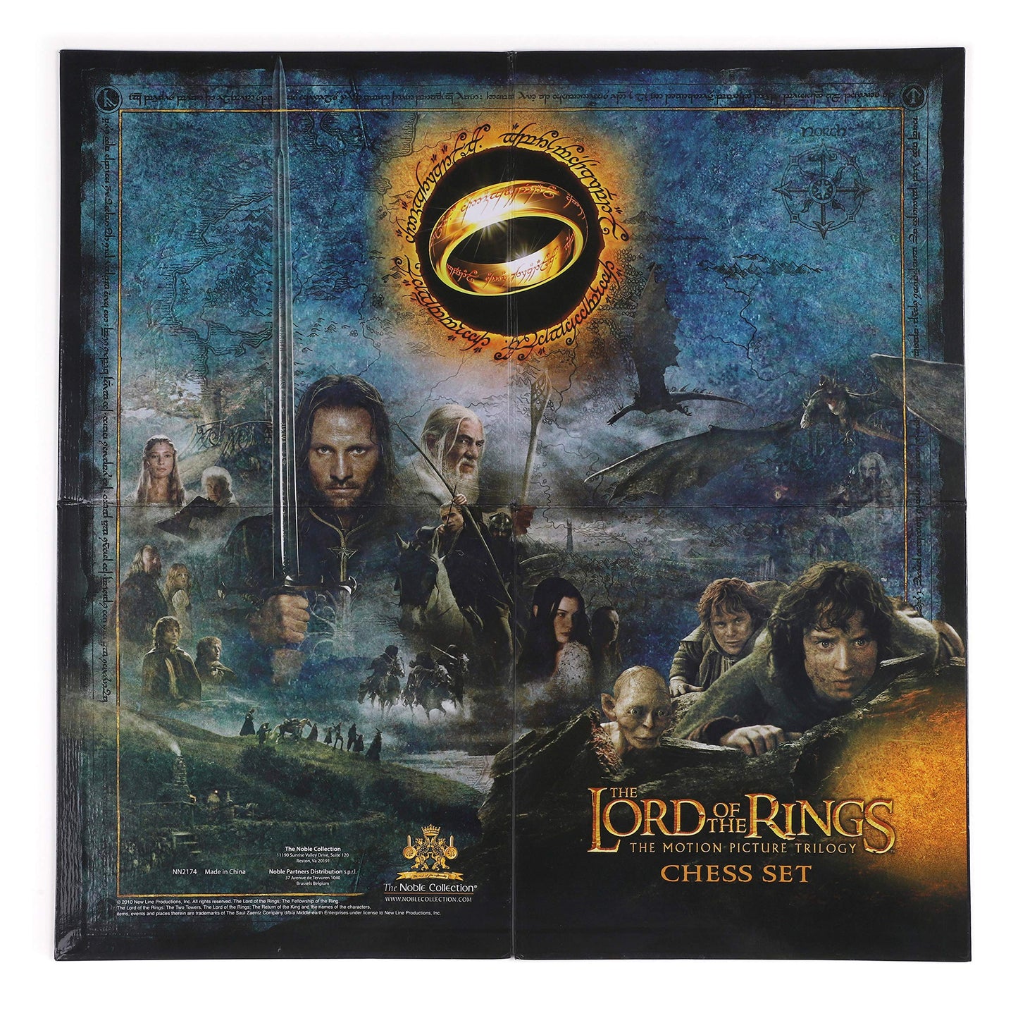 The Noble Collection Lord of the Rings Chess Set: Battle for Middle-Earth – Premium Collectible Strategy Game