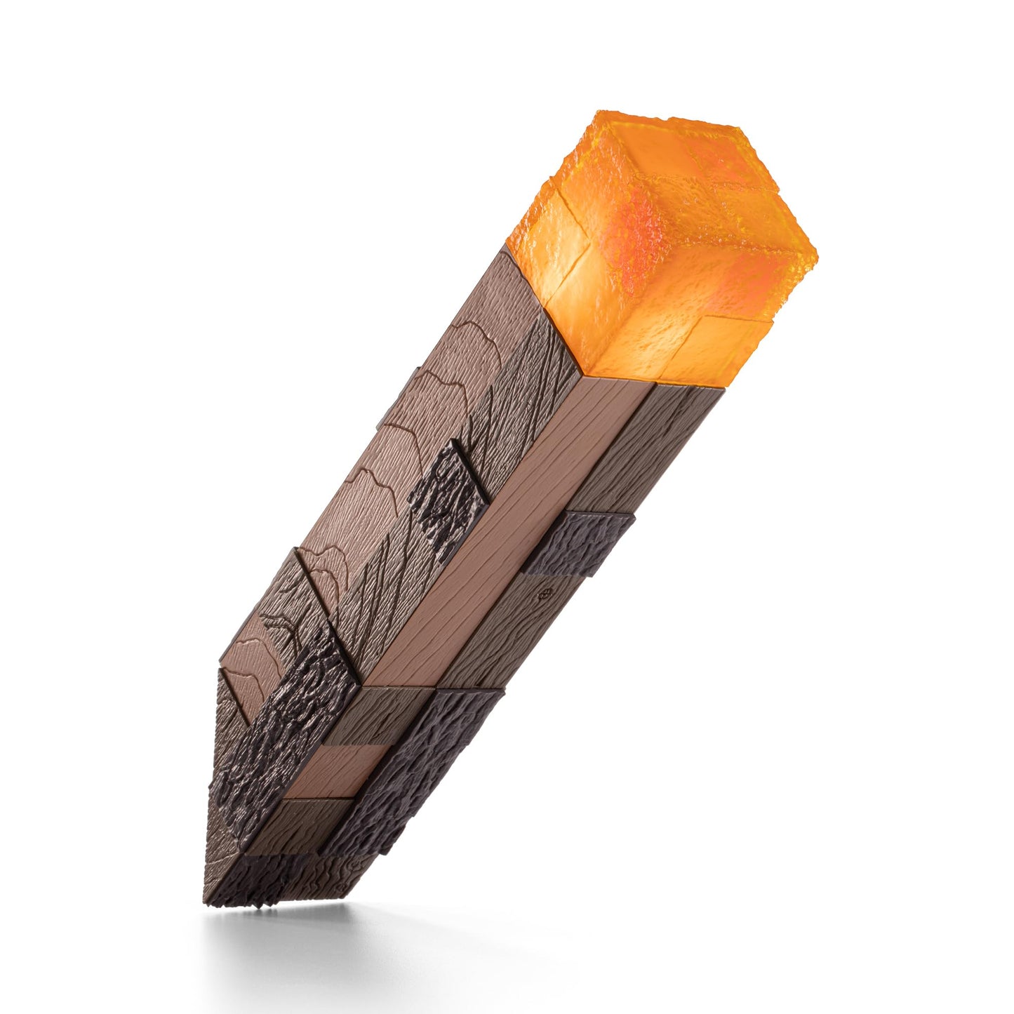 The Noble Collection Minecraft Torch Illuminating Collector – LED Flicker Torch for Minecraft Fans