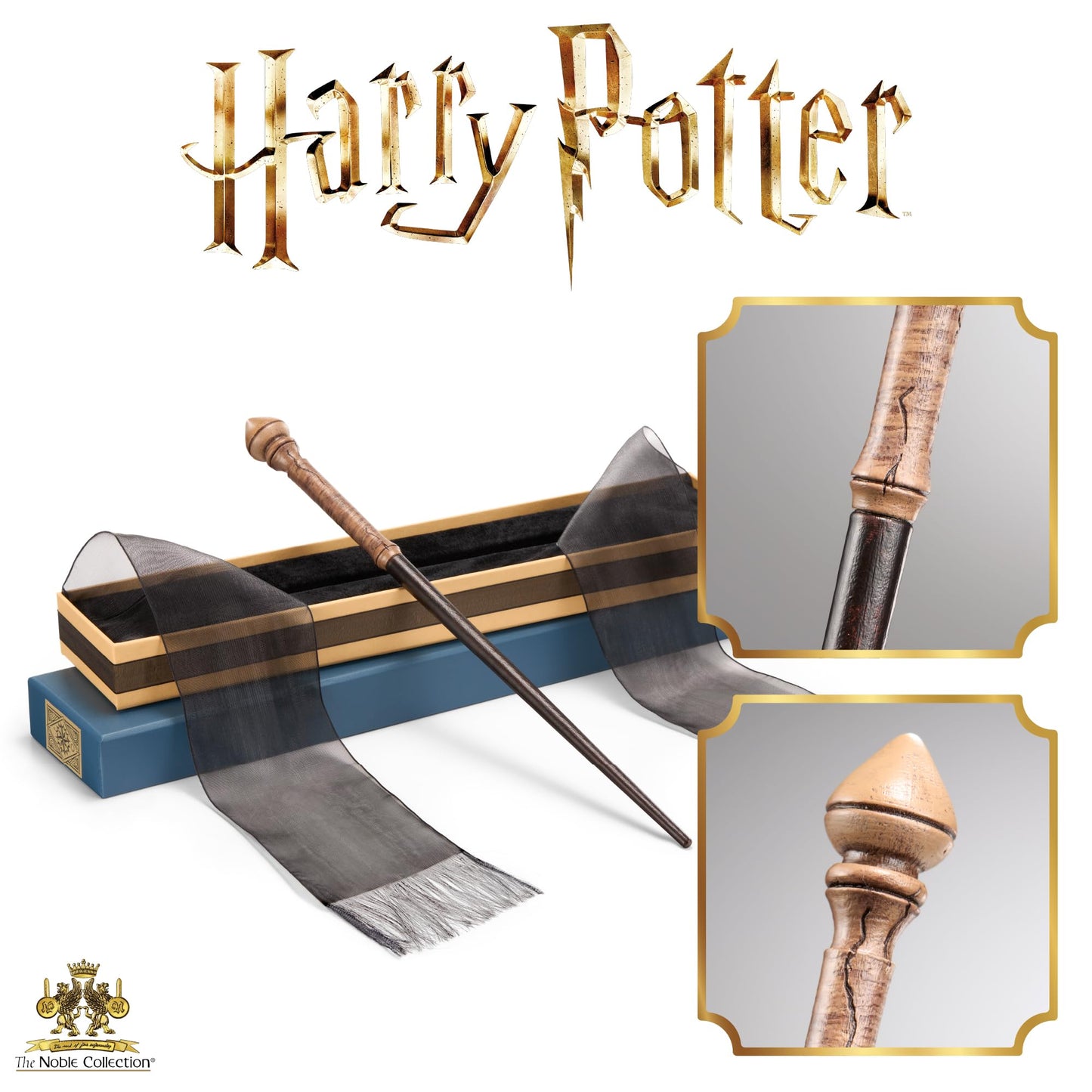 The Noble Collection Hermione Granger First Wand – Film-Accurate Replica in Ollivander Box