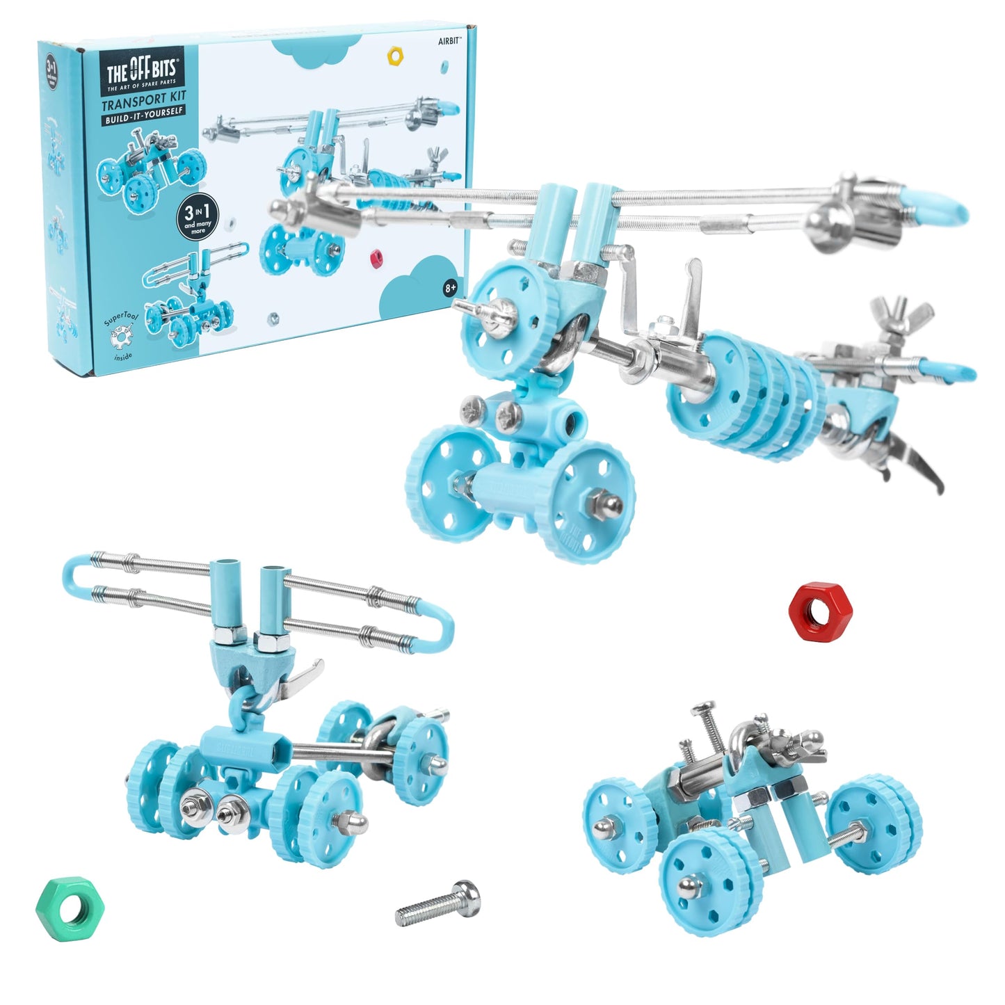 The OFFBITS AirBit – Build Your Own Airplane STEM Kit for Kids 8-12 & Curious Adults