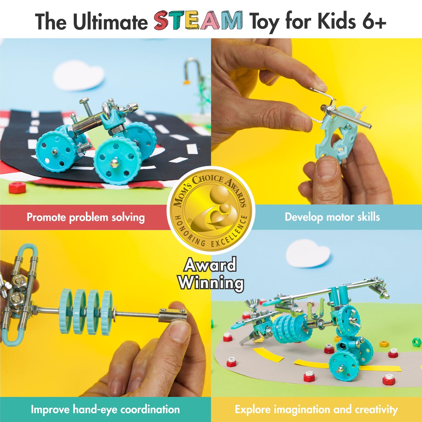 The OFFBITS AirBit – Build Your Own Airplane STEM Kit for Kids 8-12 & Curious Adults