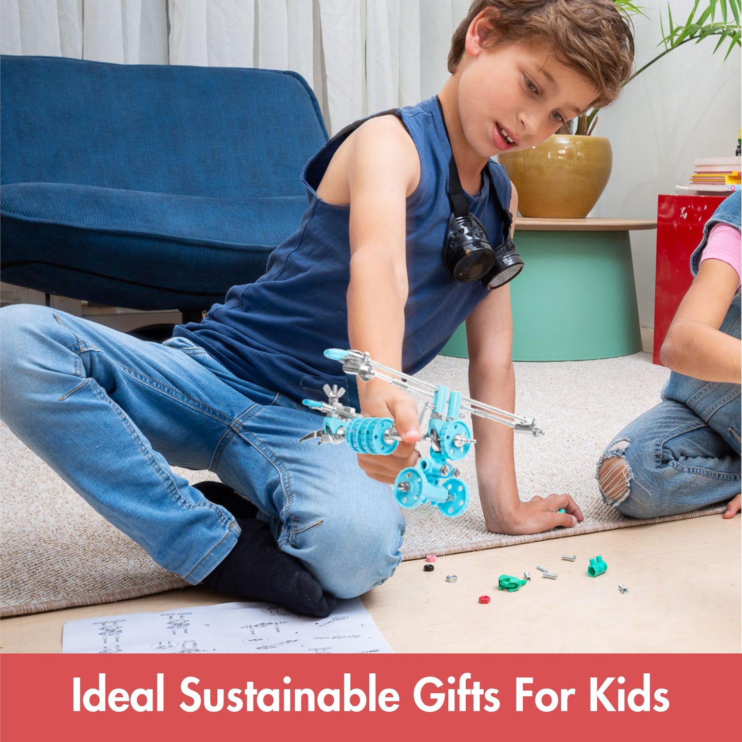 The OFFBITS AirBit – Build Your Own Airplane STEM Kit for Kids 8-12 & Curious Adults