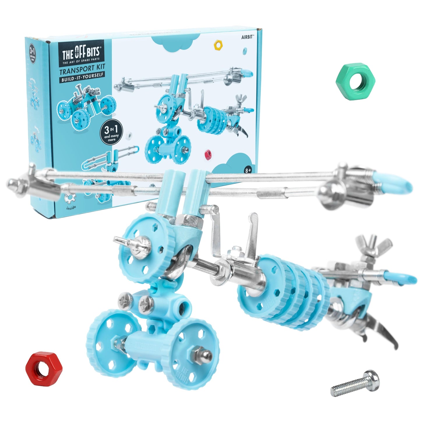 The OFFBITS AirBit – Build Your Own Airplane STEM Kit for Kids 8-12 & Curious Adults