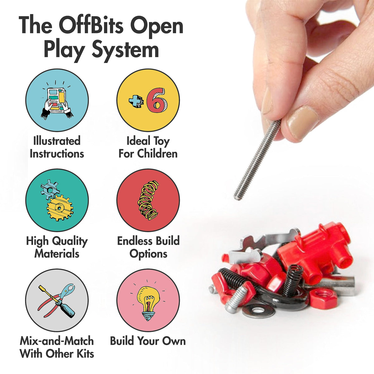 The Off Bits ArtBit: Build Your Own Robot – STEM Construction Kit for Kids 6+