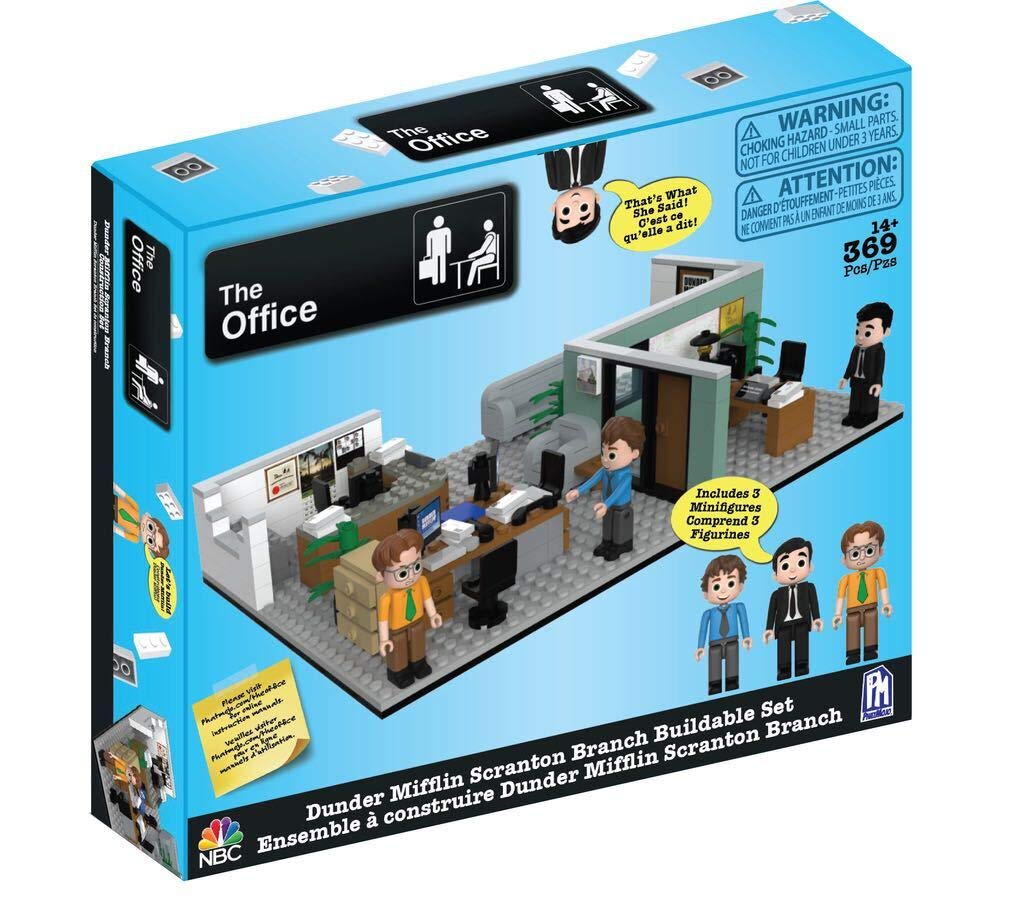 The Office Dunder Mifflin Scranton Branch Construction Set – 369 Pieces | Official Minifigures