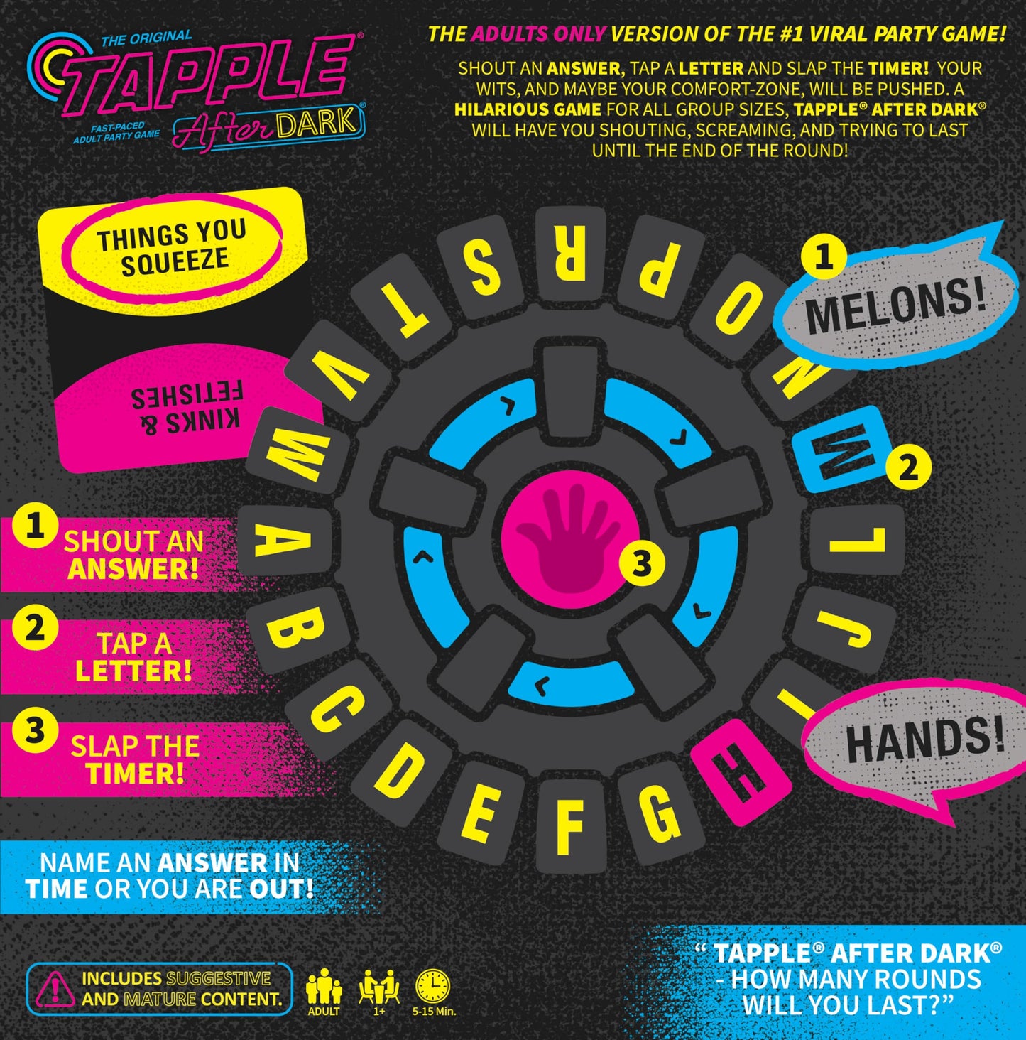 The Op Tapple After Dark: Fast-Paced Word Game for 17+