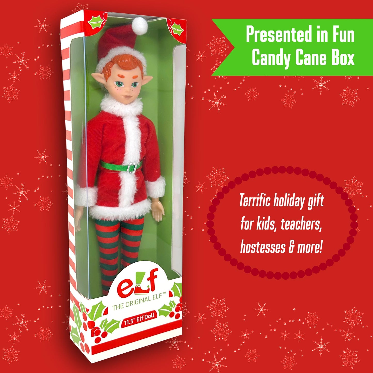 The Original Elf 12-Inch Poseable Christmas Elf Dolls — Decor, Shelf Sitters & Gifts