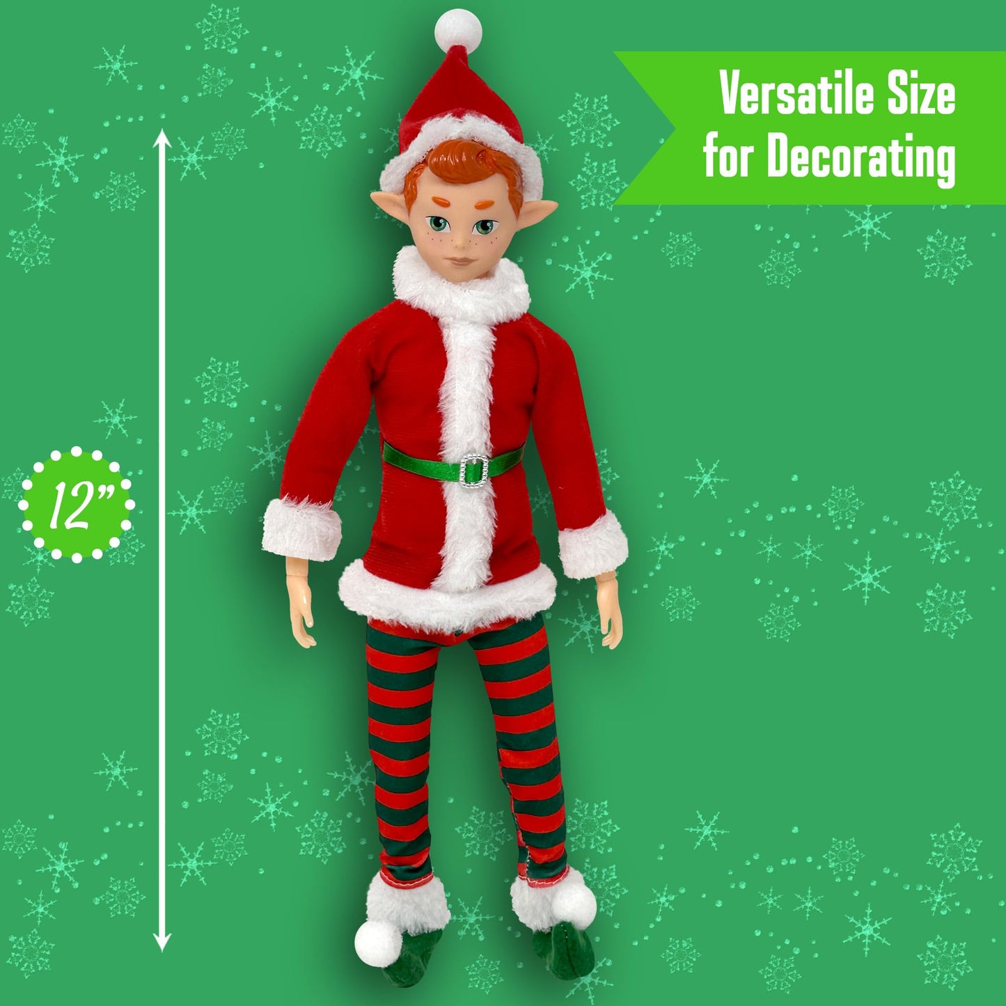 The Original Elf 12-Inch Poseable Christmas Elf Dolls — Decor, Shelf Sitters & Gifts