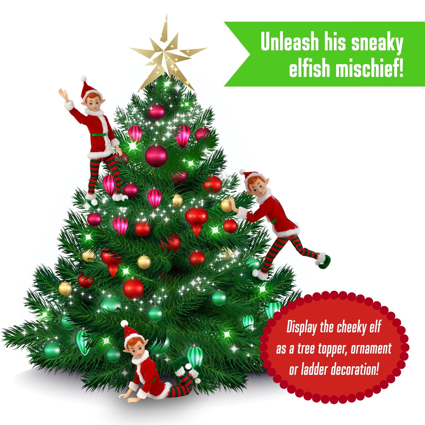 The Original Elf 12-Inch Poseable Christmas Elf Dolls — Decor, Shelf Sitters & Gifts