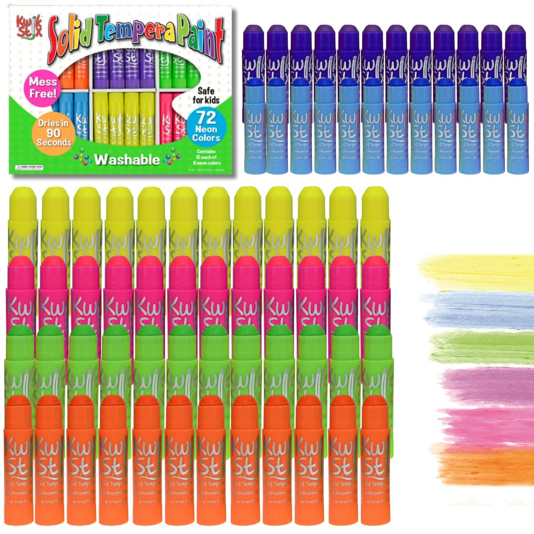 Kwik Stix Neon 72-Color Set (Original Size) – The Pencil Grip