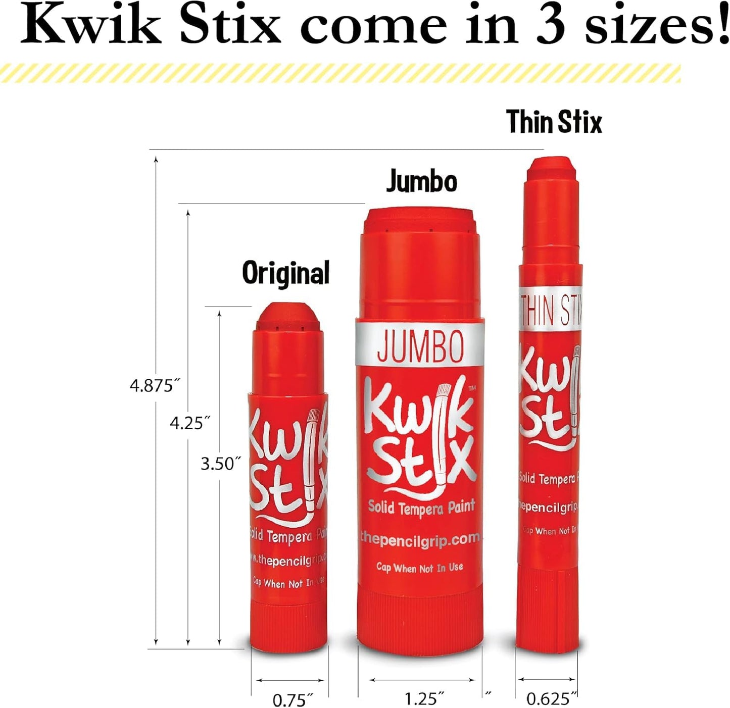 Kwik Stix Neon 72-Color Set (Original Size) – The Pencil Grip