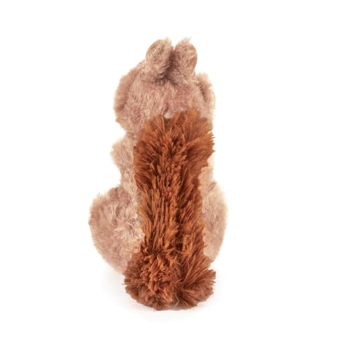 The Petting Zoo Brown Squirrel Plushie – 6 Inch Recycled Plush Toy for Kids