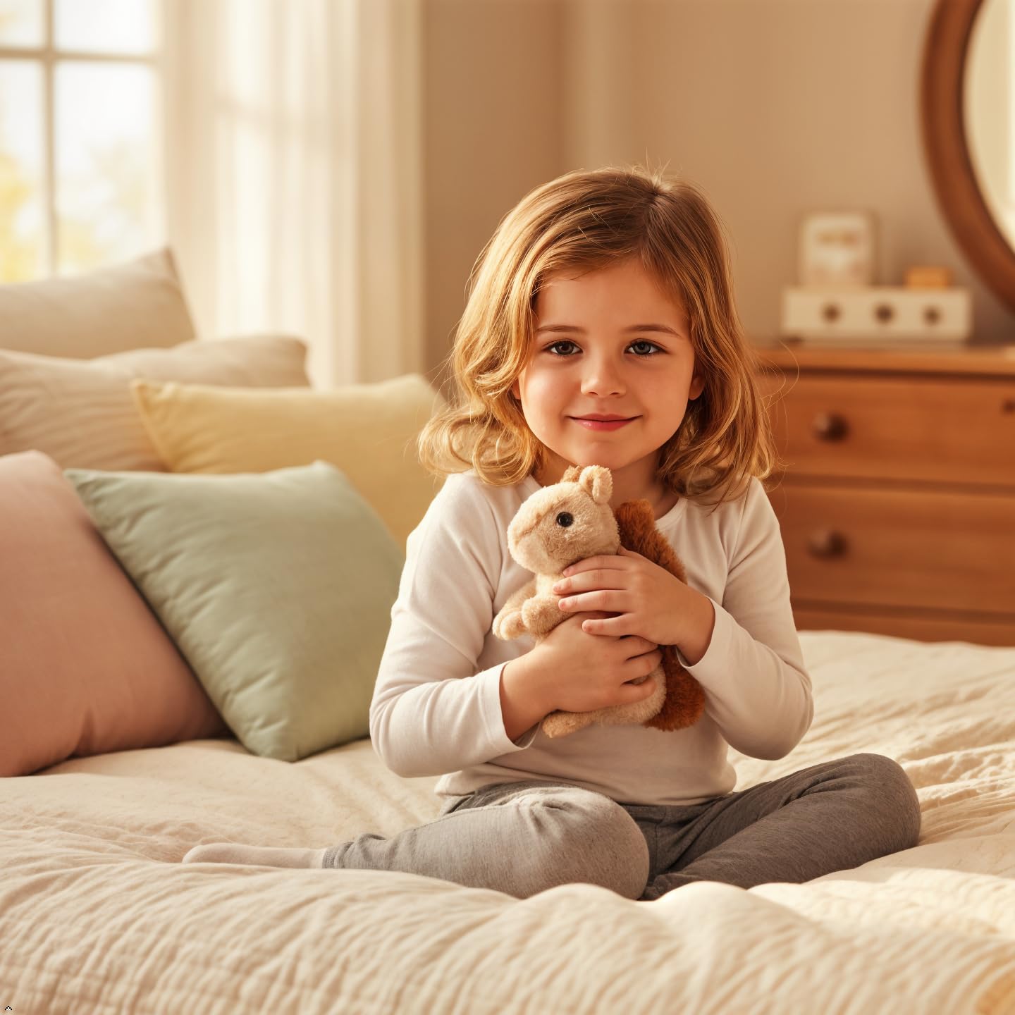 The Petting Zoo Brown Squirrel Plushie – 6 Inch Recycled Plush Toy for Kids