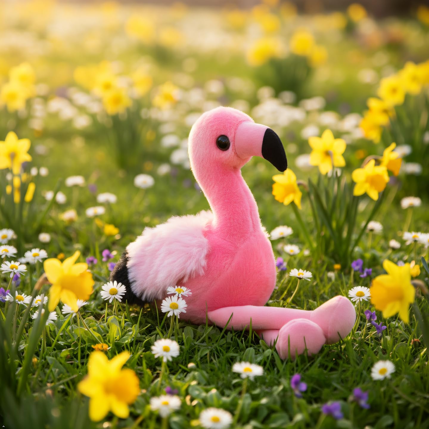 The Petting Zoo Flamingo Plush Toy – 6-Inch Stuffed Animal for Kids