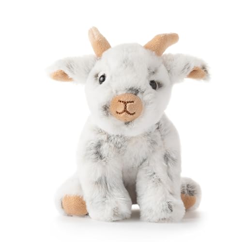 The Petting Zoo Goat Stuffed Animal Plushie — 6-Inch Goat Plush Toy for Kids | Eco-Friendly Farm Gift
