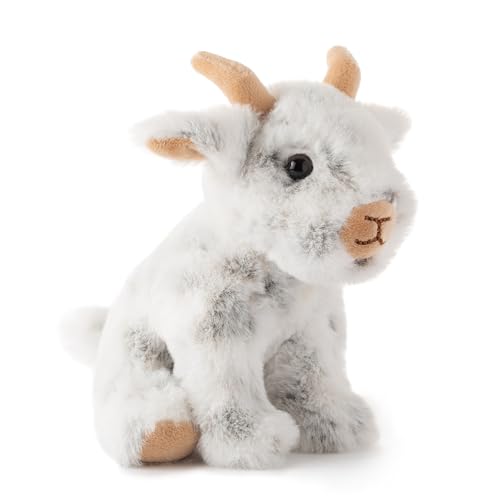 The Petting Zoo Goat Stuffed Animal Plushie — 6-Inch Goat Plush Toy for Kids | Eco-Friendly Farm Gift
