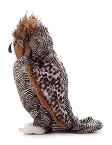 The Petting Zoo Horned Owl Plush Toy – 12-Inch Cuddly Gift for Kids