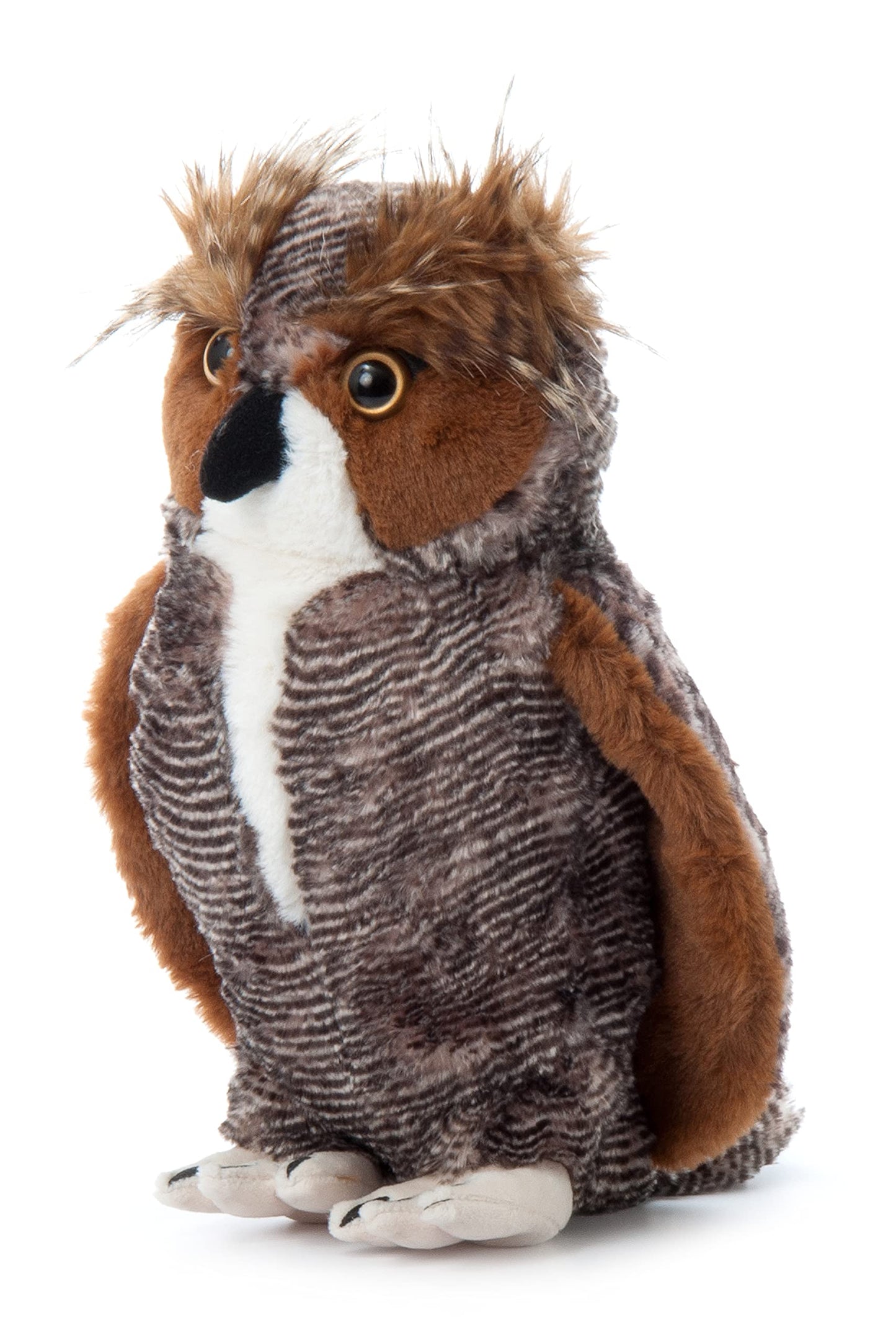 The Petting Zoo Horned Owl Plush Toy – 12-Inch Cuddly Gift for Kids