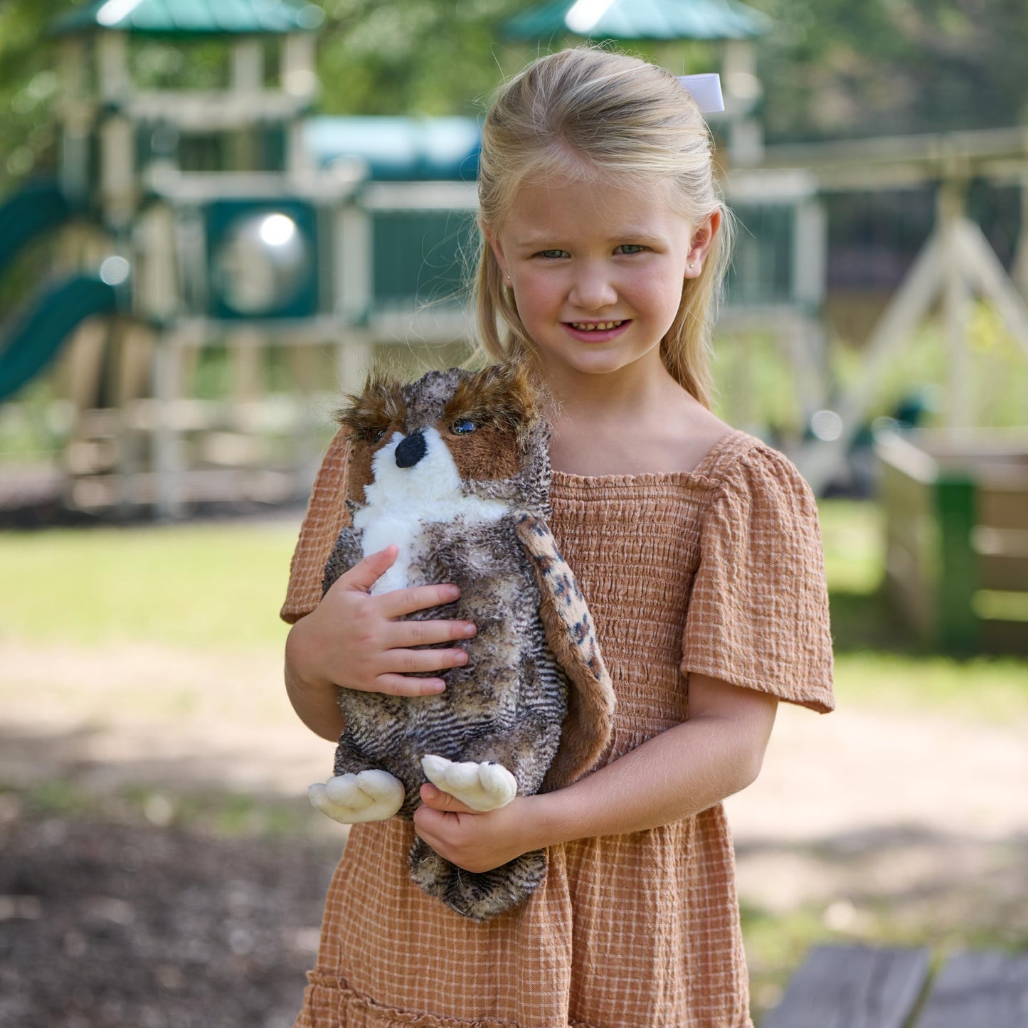 The Petting Zoo Horned Owl Plush Toy – 12-Inch Cuddly Gift for Kids