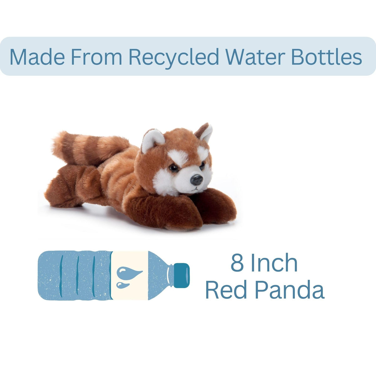 The Petting Zoo Red Panda Plush Toy – 8 Inch, Scoopz Wildlife Collection