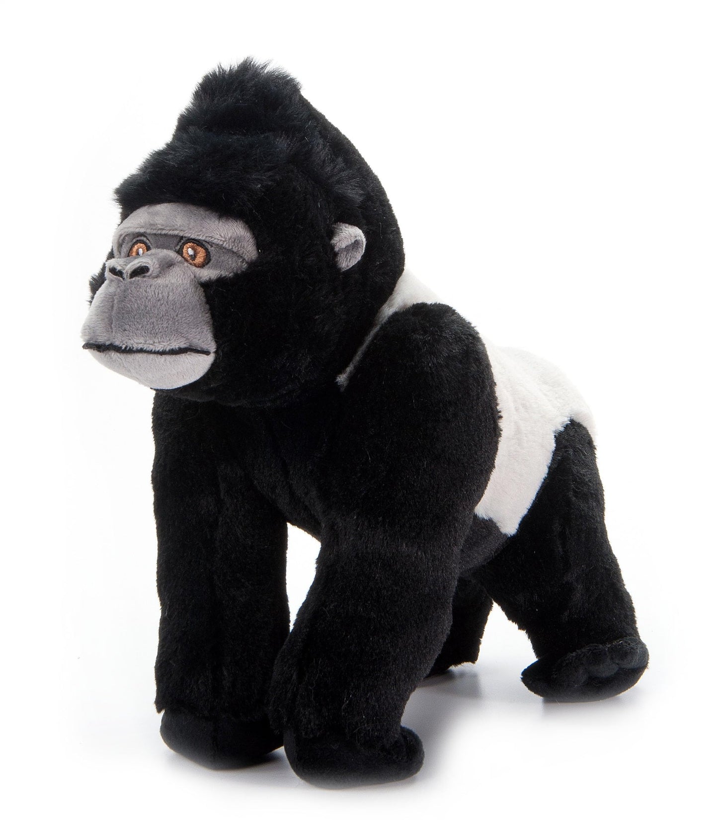 The Petting Zoo Silverback Gorilla Plush Toy – 12 Inches | Earth Keeperz Wildlife Animals