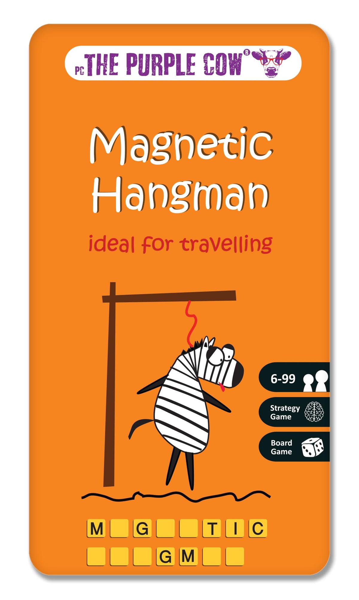 The Purple Cow To Go Hangman Game (5522003) – Magnetic Travel Memory Challenge