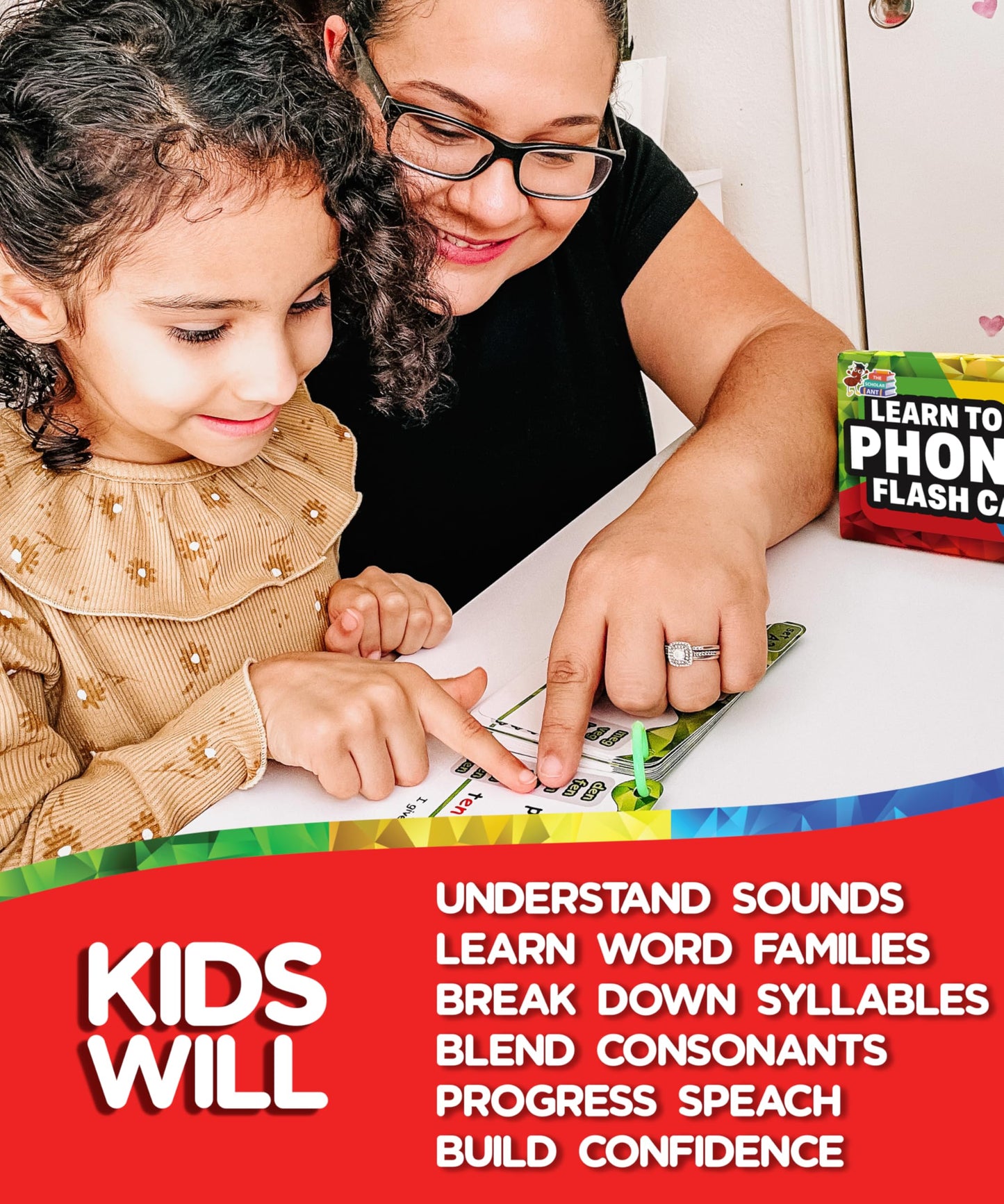 THE SCHOLAR ANT Phonics Flash Cards – Spaced Repetition Reading in 20 Phonics Stages