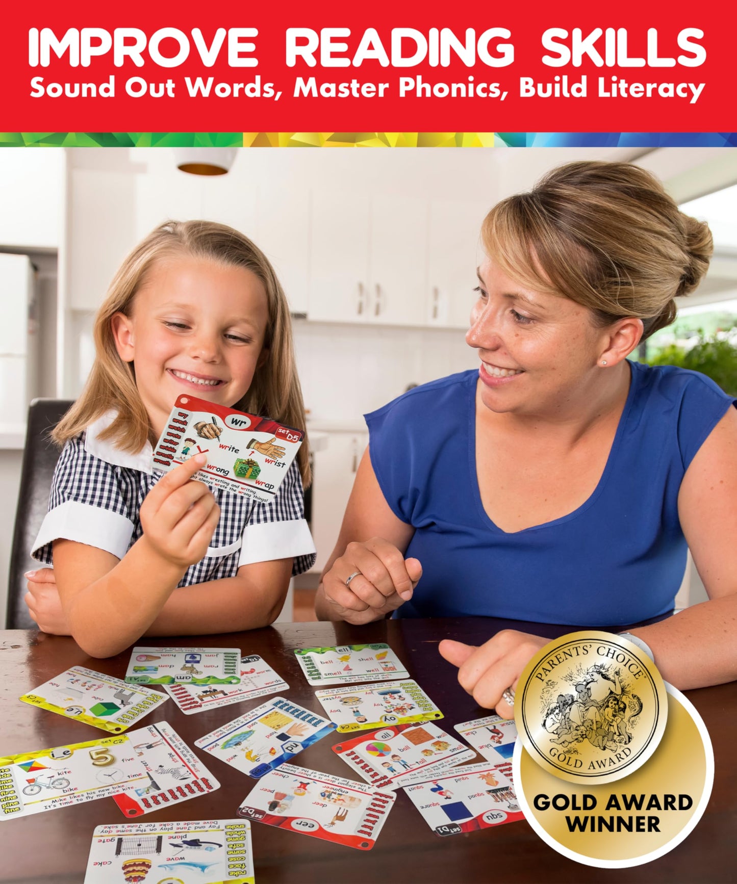THE SCHOLAR ANT Phonics Flash Cards – Spaced Repetition Reading in 20 Phonics Stages