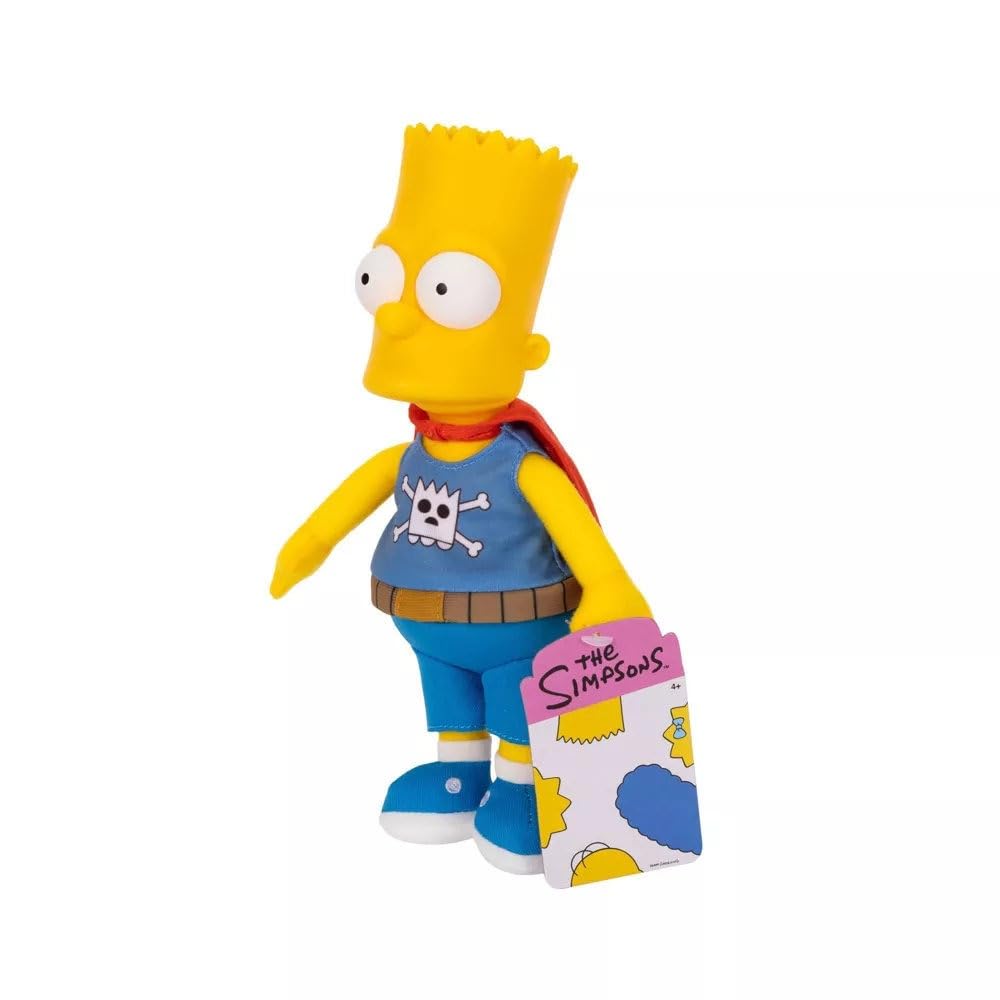 The Simpsons Daredevil Bart Plush – Officially Licensed Soft Plush with Sculpted Head