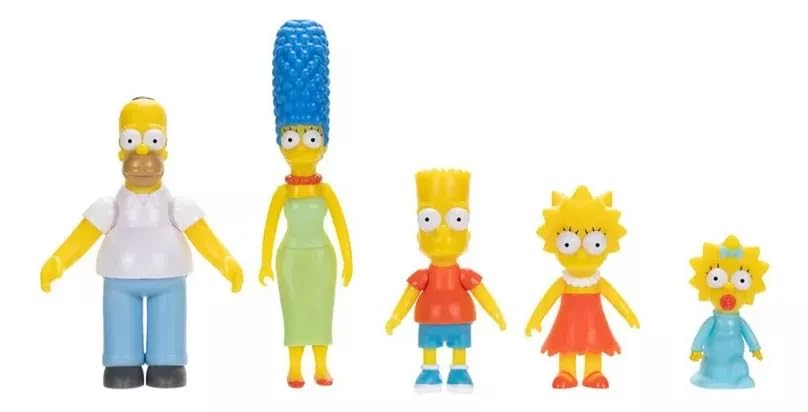 Jakks Pacific The Simpsons Diorama Living Room Playset – Interactive Figures, Ages 4+