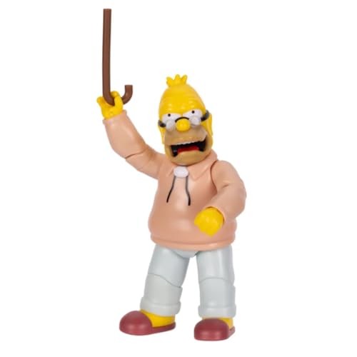 The Simpsons Grampa Simpson 5-Inch Action Figure with Cane | Collectible Toy
