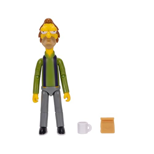 The Simpsons 5-Inch Lenny Leonard Figure with Lunch Bag & Carl Mug – Wave 3