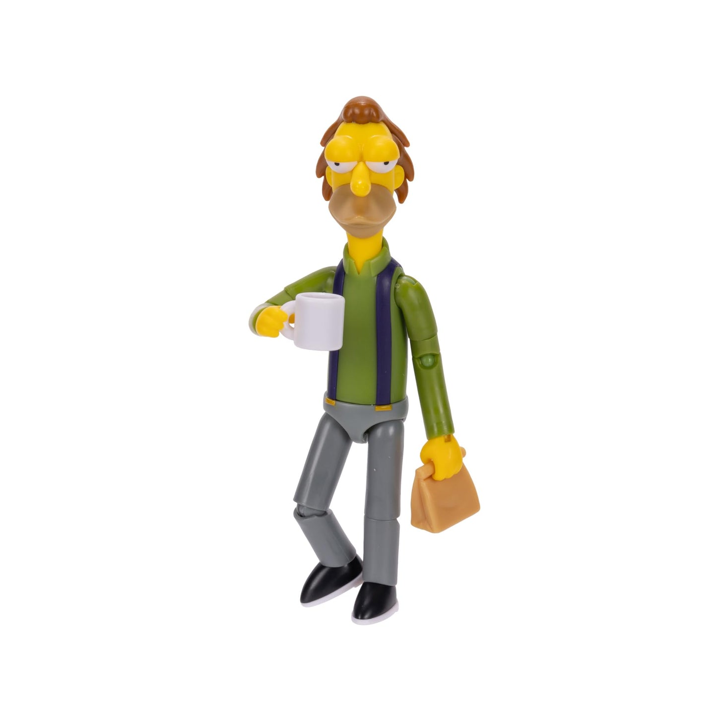 The Simpsons 5-Inch Lenny Leonard Figure with Lunch Bag & Carl Mug – Wave 3