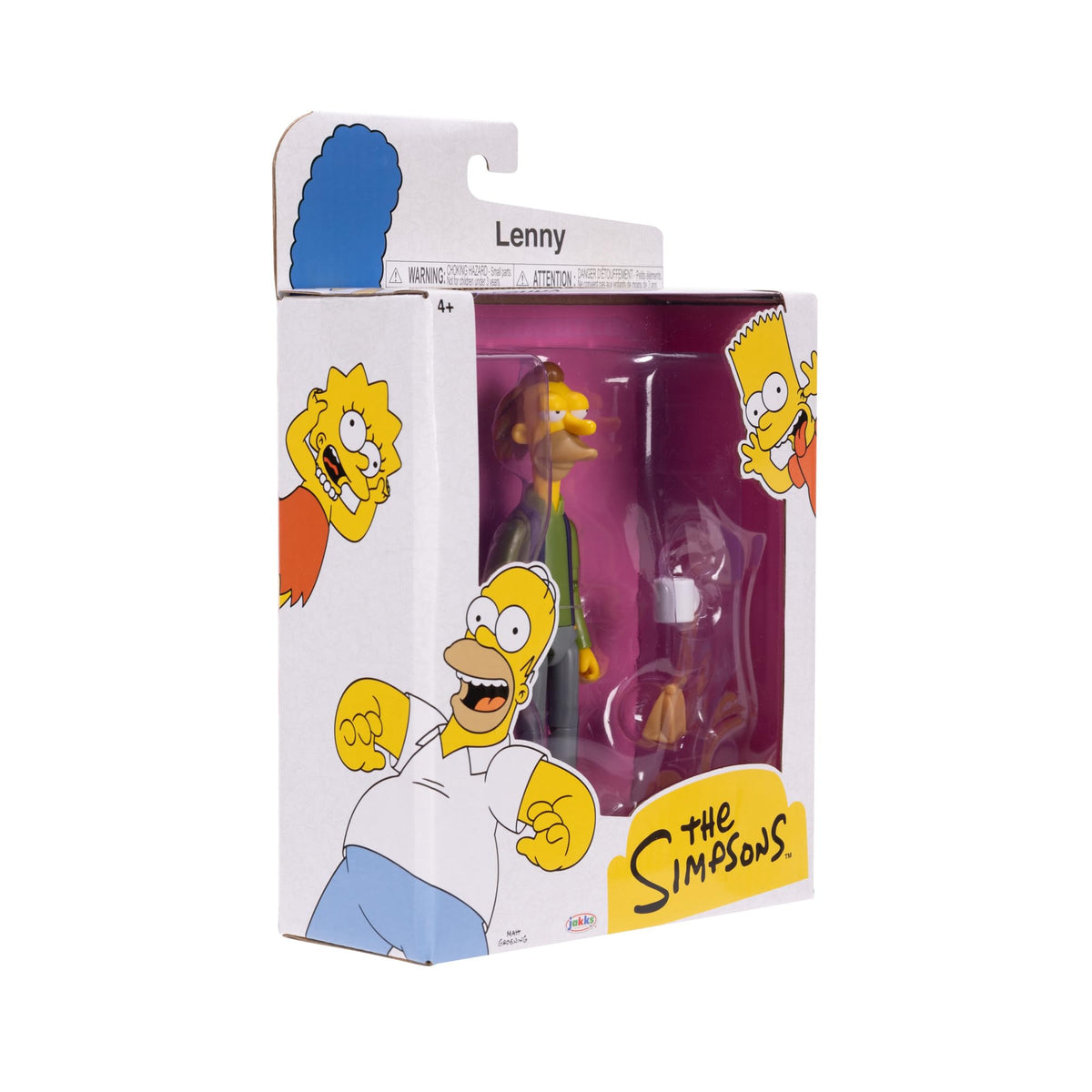 The Simpsons 5-Inch Lenny Leonard Figure with Lunch Bag & Carl Mug – Wave 3