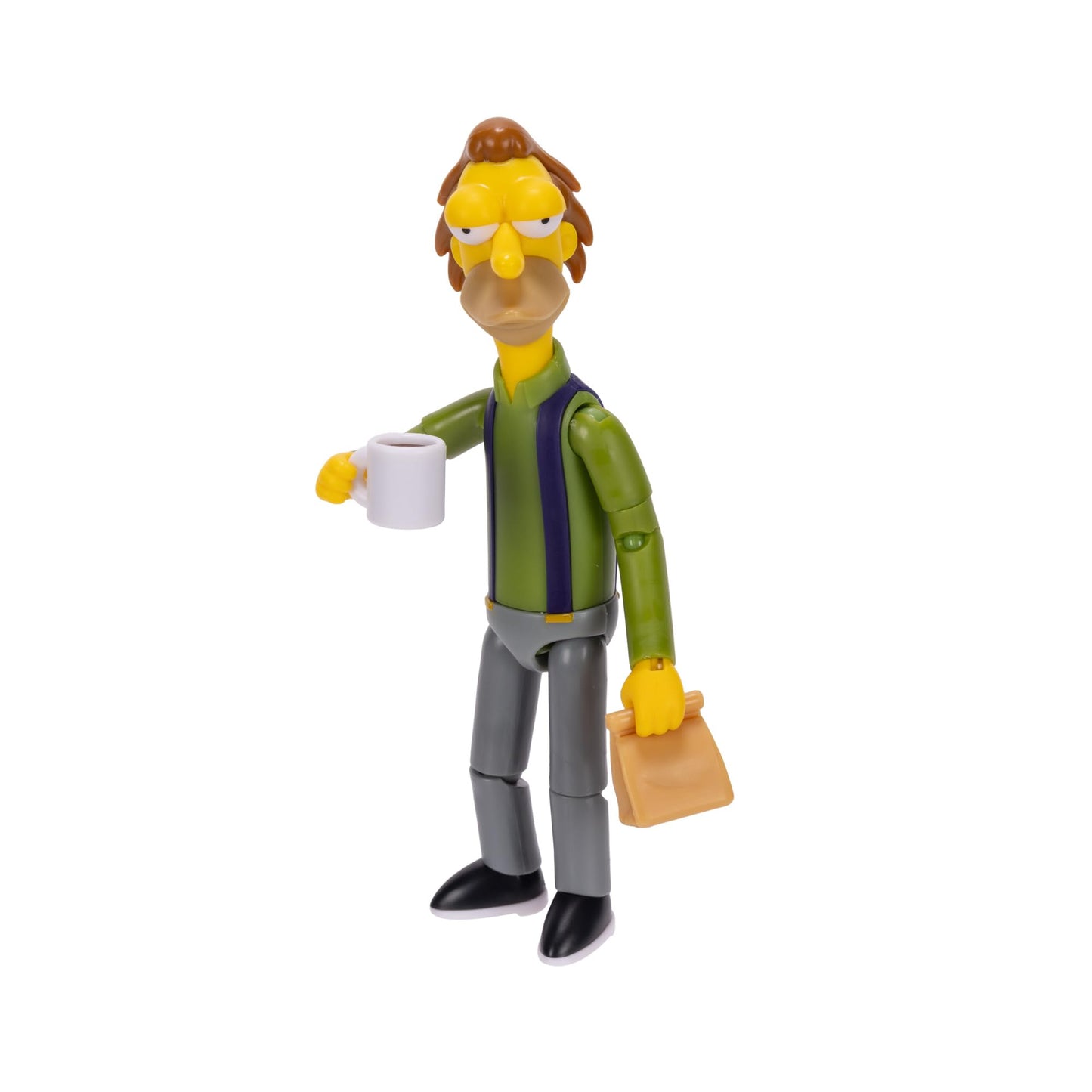 The Simpsons 5-Inch Lenny Leonard Figure with Lunch Bag & Carl Mug – Wave 3