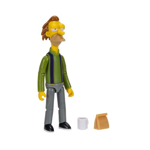 The Simpsons 5-Inch Lenny Leonard Figure with Lunch Bag & Carl Mug – Wave 3